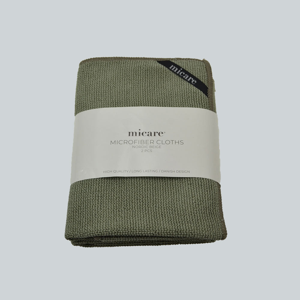 micare Mikrofiberklud | 35 × 35 cm (2 styk) – Fashion Green